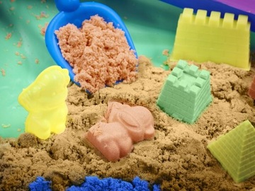 BibiMoon Kinetic Sand 3кг НАБОР ПЕСОЧНЫХ ФОРМ