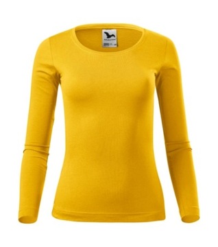 Damska koszulka z długim rękawem Malfini żół XS
