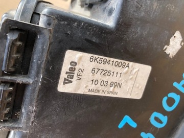 LEVÝ SVĚTLO PŘEDNÍ VOLKSWAGEN CADDY 1995-2004 6K5941009A
