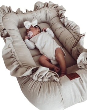 INFANTILO BABY COCOON БАРХАТ С РЮШАМИ