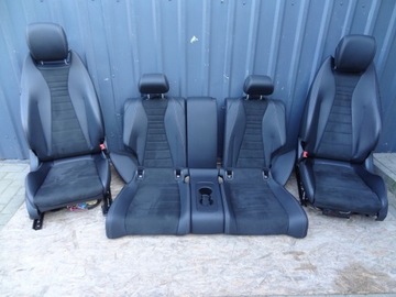 KOMPLET FOTELE TAPICERKI PODŁOKIETNIK SKÓRA ALCANTARA MERCEDES E W238 W213