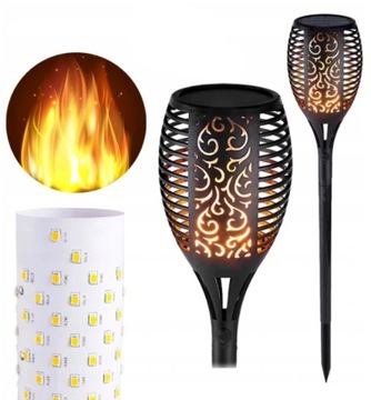 СОЛНЕЧНЫЙ ФАКЕЛ СВЕТОДИОДНАЯ ЛАМПА для сада КРАСИВАЯ