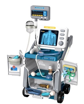 Большой медицинский набор ЭКГ Рентген X-RAY XXL маленький врач доктор СВЕТ ЗВУК