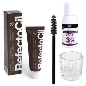 ZESTAW - HENNA REFECTOCIL KIELISZEK SZCZOTECZKA I4