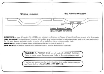 Алюминиевый руль Acerbis 28 мм + адаптер / крепление от 22 мм повторная продажа