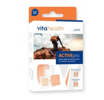 Zestaw plastrów dla aktywnych ACTIVEpro VitaHealt 12szt