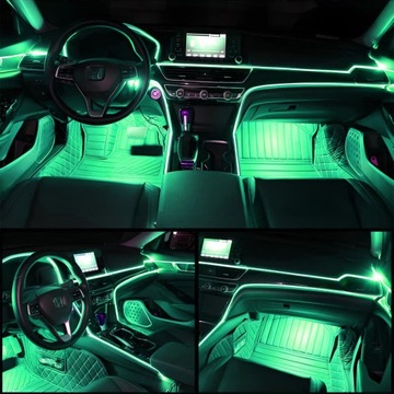 ВОЛОКОННО-ОПТИЧЕСКОЕ для освещения салона автомобиля 7м RGB ПОЛОСКА + ПРИМЕНЕНИЕ