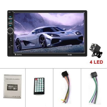 Brak sterowania 4 stylu LED Radio Samochodowe MP5 7 Uniwersalne FM