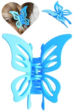 SPINKA DO WŁOSÓW DAMSKA ŻABKA DUŻA KLAMRA MOTYLEK MOTYL SZCZĘKA ELEGANCKA