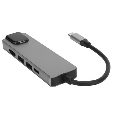 Многопортовый адаптер USB-концентратора TypeC для мультимедийного интерфейса высокой четкости 5