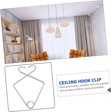 100 шт. потолочный крючок, сверхмощные вешалки для одежды