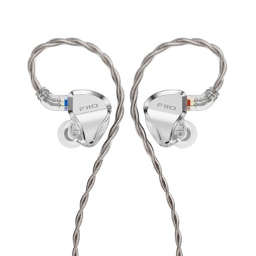 FiiO JH5 Hybrydowe IEM 1x DD 4x BA silver - wysoka jakość, wygodne