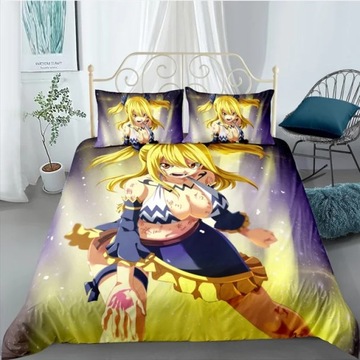 Zestaw pościeli Anime 3D kośdra z poszewka na pod
