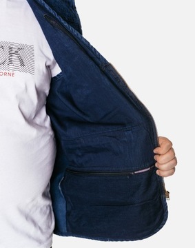 Duża Kamizelka Męska Jeans Bezrękawnik Serdak Dżins 14 Kieszeni !! 2693 5XL