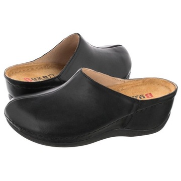 Buty Klapki Damskie Drewniaki Buxa Anatomic Czarne