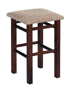 Taboret drewniany kuchenny krzesło olcha biały