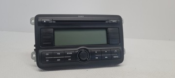 Радио Skoda Dance Fabia II Roomster Mp3 5J0035161A с кодом