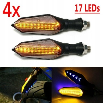 22 4X светодиодный указатель поворота для мотоцикла Semafor 12V