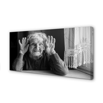 Foto obraz na płótnie Starsza kobieta 100x50 cm