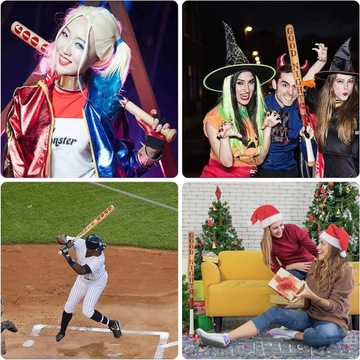 HARLEY QUINN LEGION SAMOBÓJCÓW DREWNIANY KIJ BASEBALLOWY HALLOWEEN COSPLAY