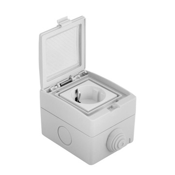 РОЗЕТКА НАКЛАДНАЯ НАРУЖНАЯ 230 В IP55 ГЕРМЕТИЧНАЯ