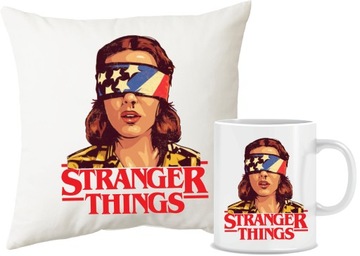 Zestaw Poduszka + Kubek STRANGER THINGS na prezent