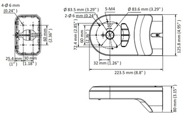 Настенное крепление для PTZ-камер DS-1294ZJ-PT