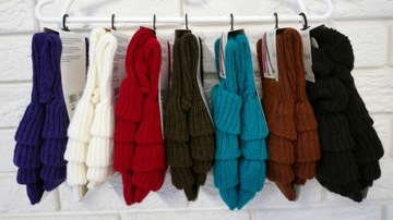 Модные шерстяные утеплители HUDSON, бирюзовые.