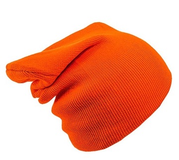 CZAPKA ZIMOWA KRASNAL BEANIE CIEPŁA GRUBA ORANGE
