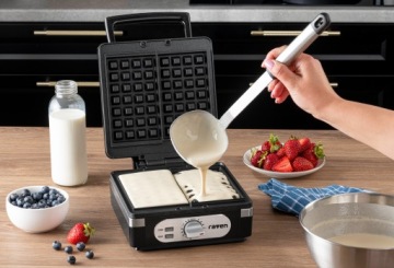 МОЩНАЯ Вафельница RAVEN EG004BX 2 хрустящие вафли