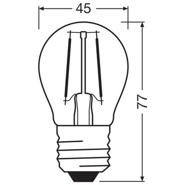 Светодиодная лампа SMALL BALL E27 6Вт = 60Вт 2700К OSRAM