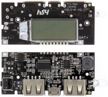 Power Bank 2x USB 2.1A 1A 18650 Литий-ионный ЖК-модуль