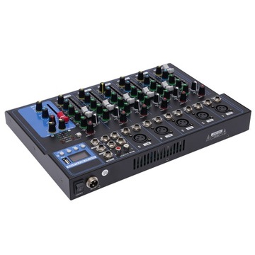 7-kanałowy Live Audio USB bluetooth Mixer Audio DJ pokaz muzyczny.