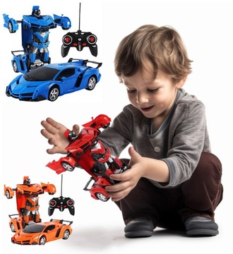 AUTO TRANSFORMERS ROBOT NA PILOTA 2W1 SAMOCHÓD NA PILOT RÓŻNE KOLORY RC