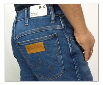 Wrangler River Rustic męskie spodnie jeansy W38 L34