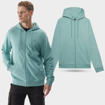 МУЖСКАЯ 4F ХЛОПКОВАЯ ТОЛСТОВКА С КАПЮШОНОМ, МОЛНИЕЙ, СПОРТИВНЫМИ КАРМАНАМИ SS240951