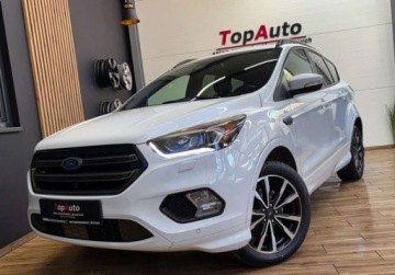 Ford Kuga II SUV Facelifting 2.0 TDCi 150KM 2017 Ford Kuga ST-lineZAREJESTROWANY navi SKORAALCANTARA gwarancjabezwypadkowa, zdjęcie 13