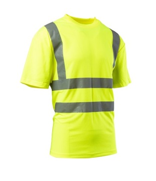 ПРЕДУПРЕЖДАЮЩАЯ ФУТБОЛКА, Светоотражающая, ЖЕЛТАЯ S