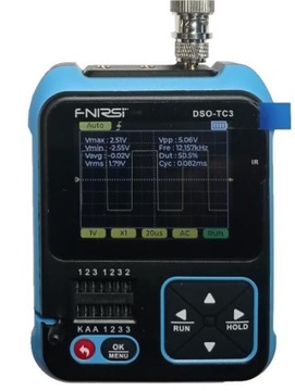 Измерительное устройство: цифровой осциллограф 3-в-1 FNIRSI DSO-TC3 с ЖК-генератором.