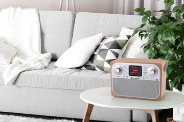 Ретро FM-радио DAB + Bluetooth USB AUX GoGEN Будильник