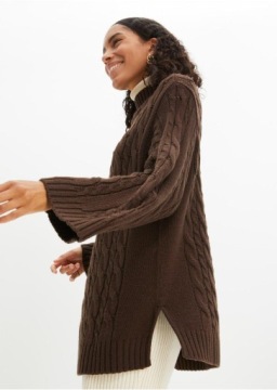 СВИТЕР ОВЕРСАЙЗ С ПЛОТНЫМ УЗОРОМ 44/46