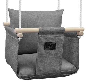 HUŚTAWKA dla dzieci do domu i ogrodu SILVER