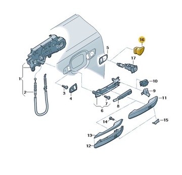 NOWE ORYGINALNE AUDI OE OBUDOWA 8W0837167