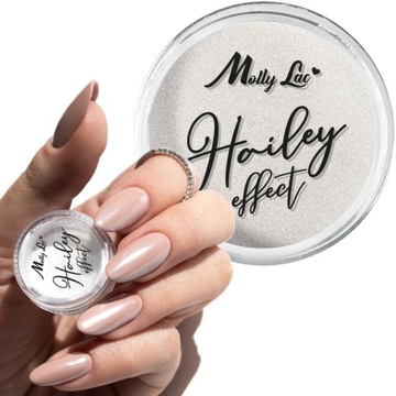 Pyłek do paznokci EFEKT HAILEY perłowy glass perła