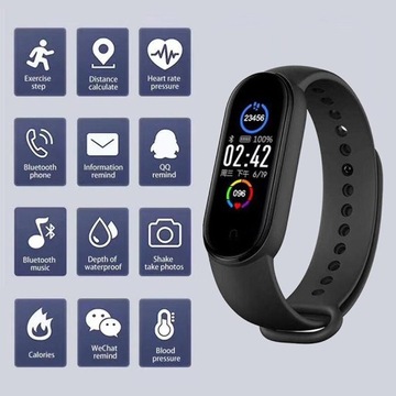 SMARTWATCH zegarek damski SMARTBAND Puls Kroki