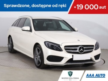 Mercedes Klasa C W204 Kombi T204 1.8 200 CGI BlueEFFICIENCY 184KM 2014 Mercedes C C 200, Salon Polska, Automat, Skóra