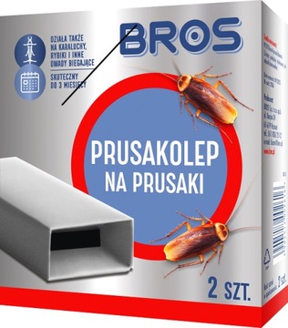 PUŁAPKA LEP NA PRUSAKI KARALUCHY RYBIKI BROS 2 SZT