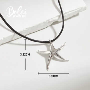 2024 новое колье из серебра 925 пробы с морской звездой, хороший подарок для девочек