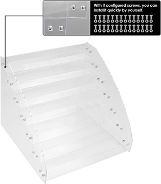 Органайзер для лака для ногтей Прочная акриловая подставка для лака для ногтей n