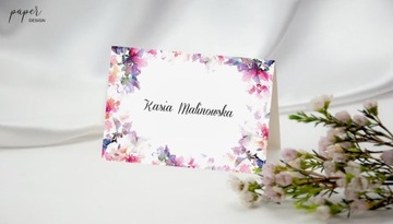 РУСТИК ЦВЕТОК основные карточки с местами для свадьбы, крещения, причастия